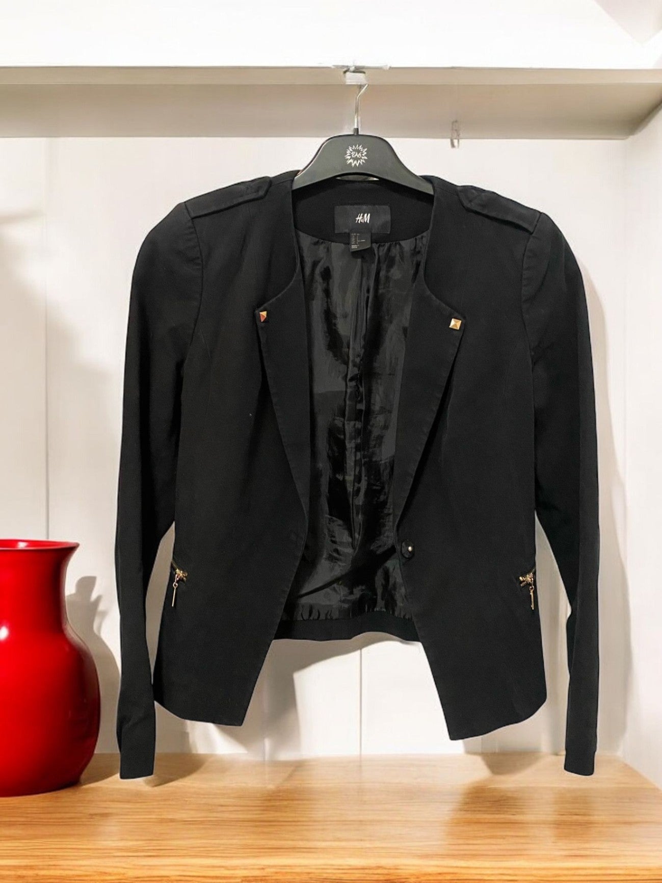 H&M Blazer 36 Schwarz