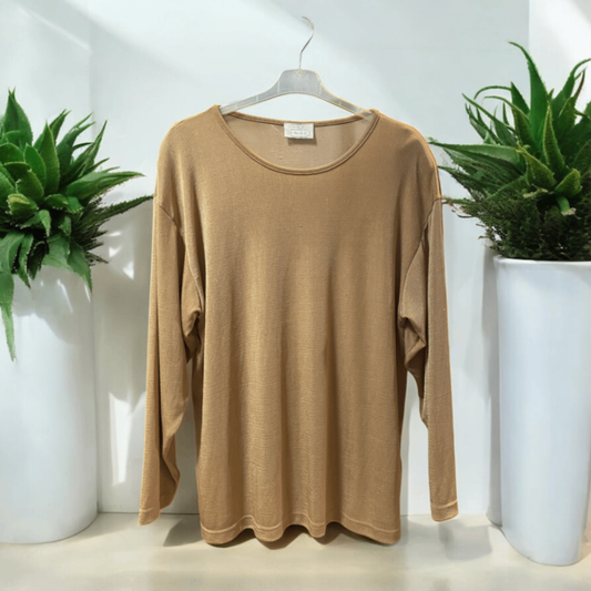 Chicc Langarmshirt L Beige