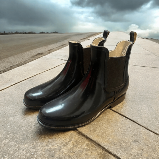 Regen Stiefeletten 39 Schwarz