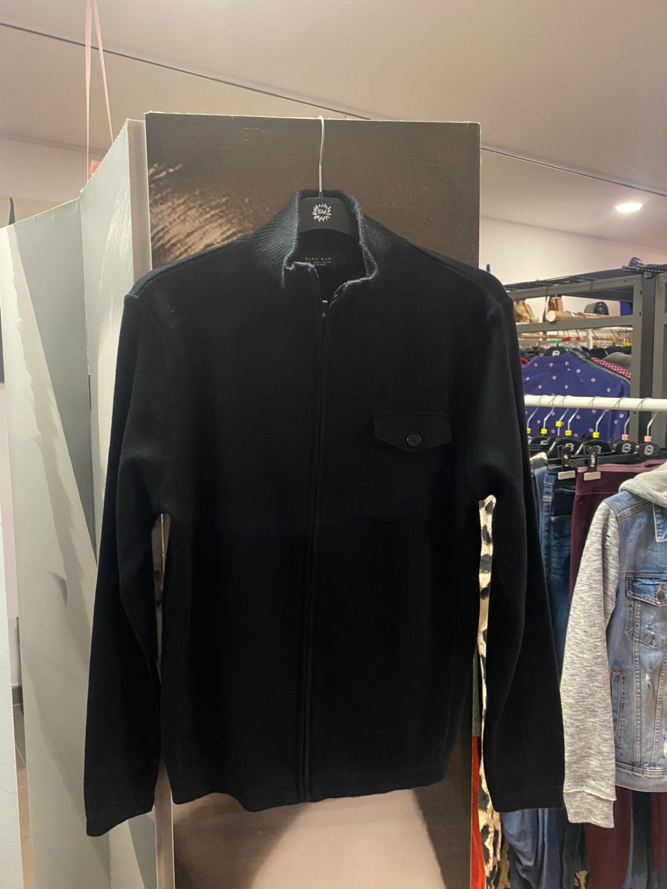 Zara Jacke L Schwarz