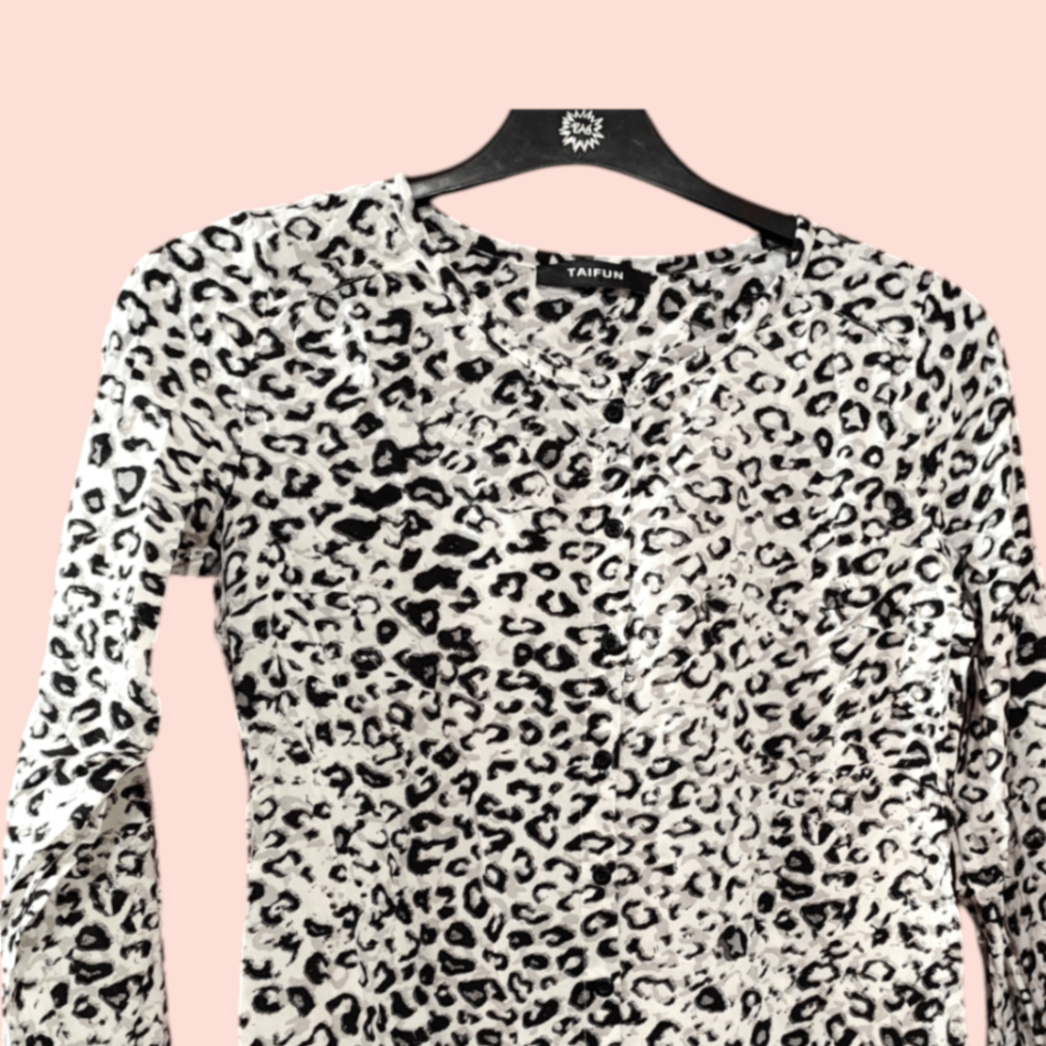 Taifun Bluse S-M Leopardenmuster