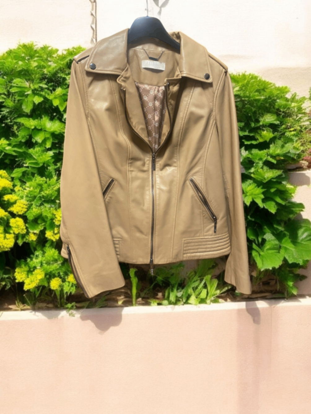 Thom Lederjacke 38 Beige