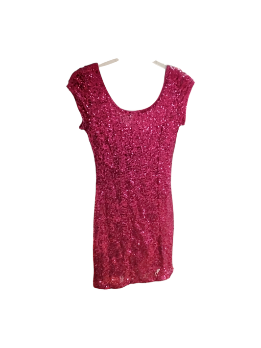 H&M Pailleten Kleid S Pink