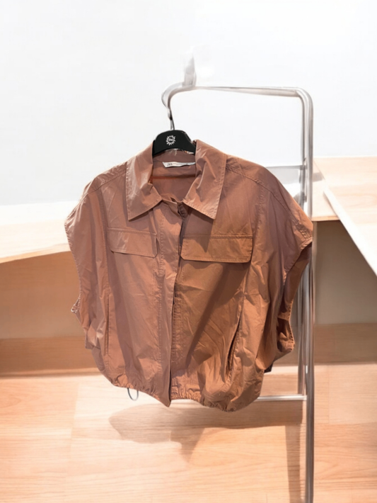 Zara Bluse XS Braun