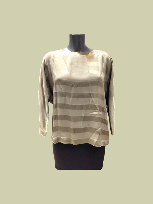 Rick Cardona Bluse M Gold Grün
