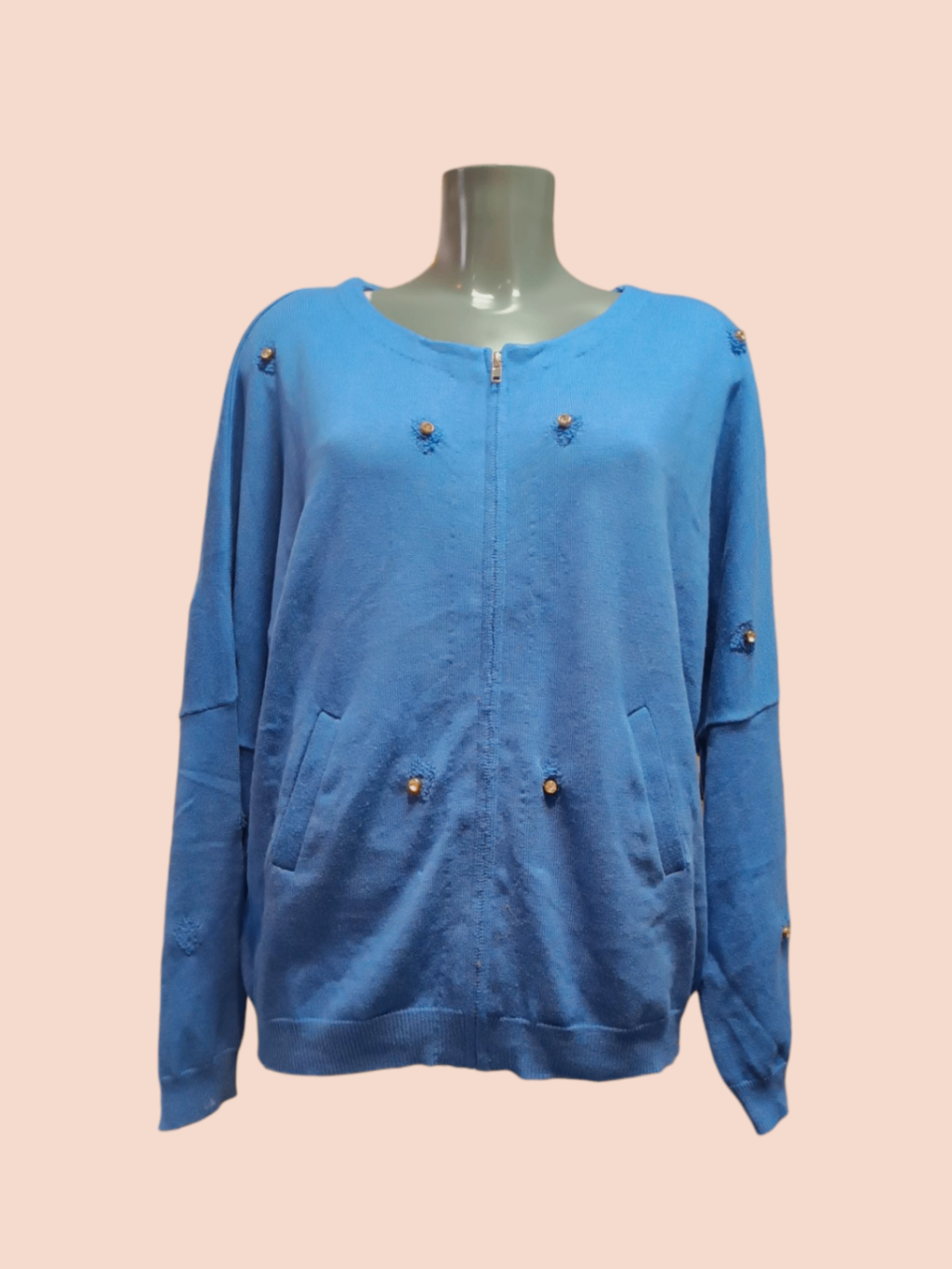 Leslie Pullover L Blau