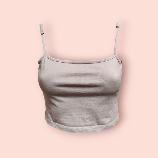 Basic Croptop S Beige