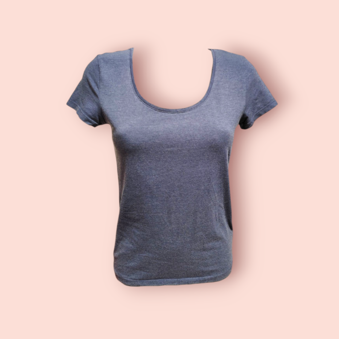 Basic T-Shirt M Blau-Violett