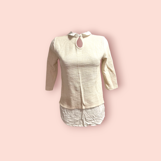 Clockhouse Bluse M Beige