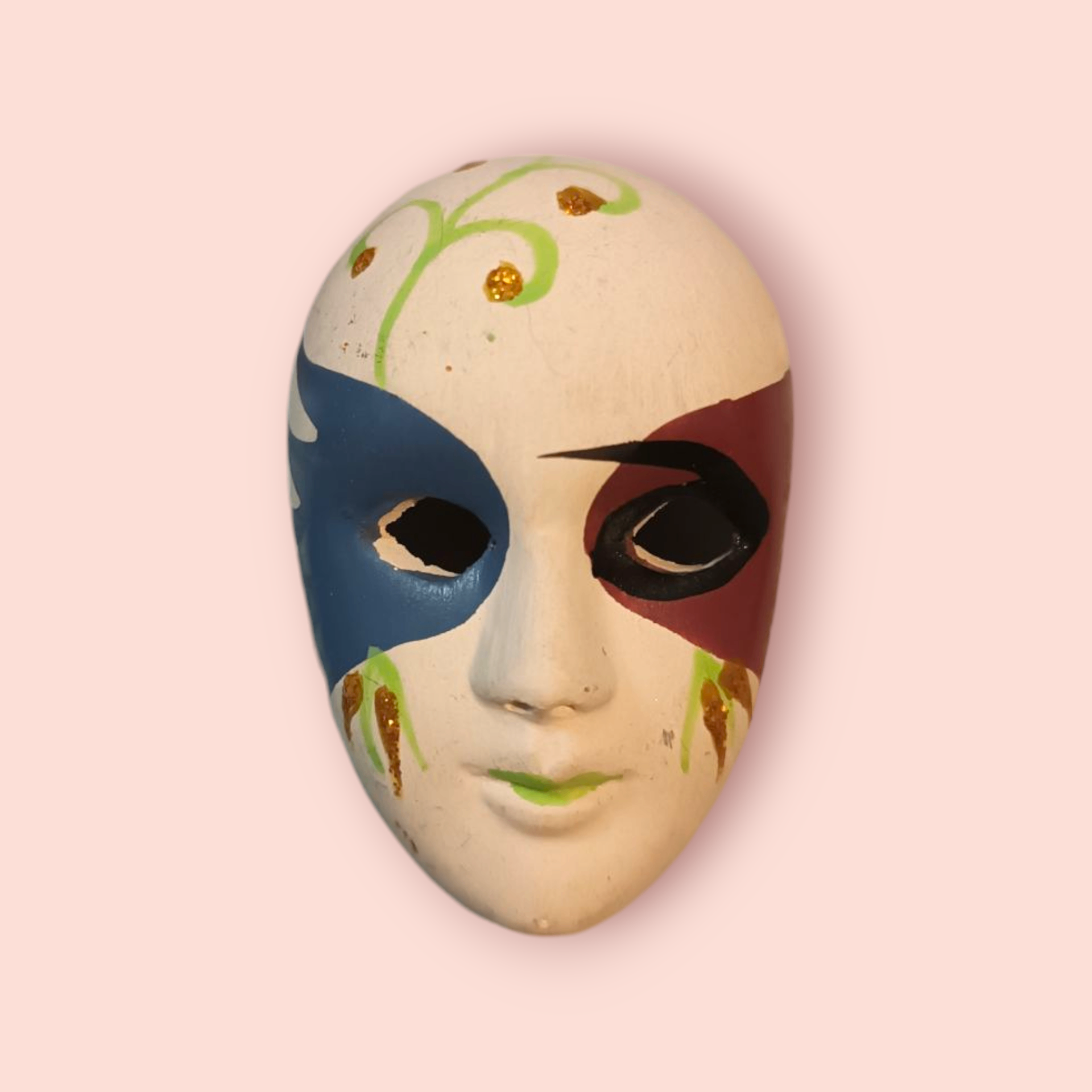 Brosche Maske