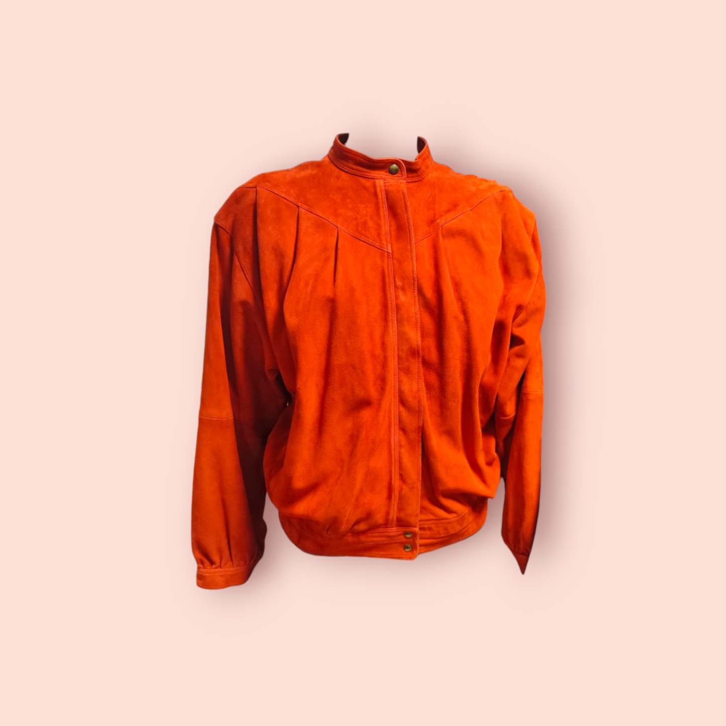 Raulederjacke vintage M Rot
