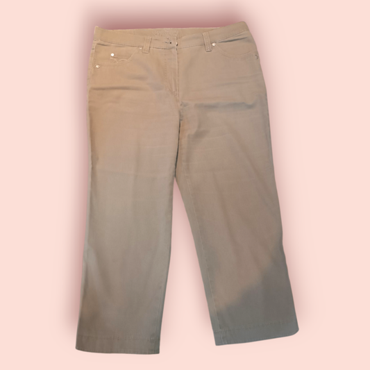Gerry Weber Edition Dreiviertel Hose M Beige