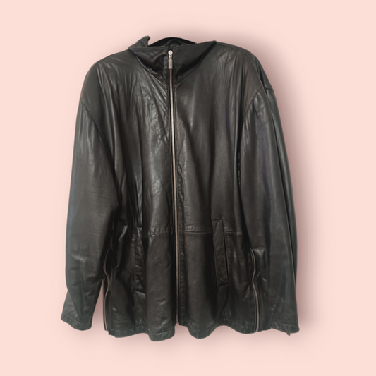 Dorris Hartwick Lederjacke L Schwarz