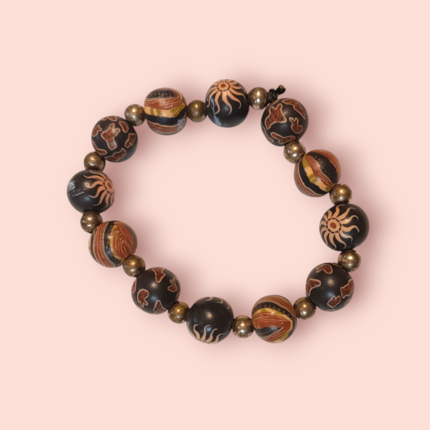 Armband Braun/bunt