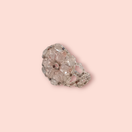 Ring Transparent mit rosa