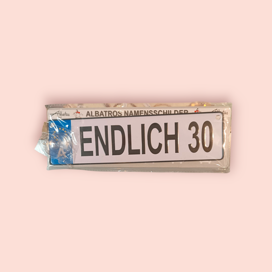 Albatros Namensschild Endlich 30