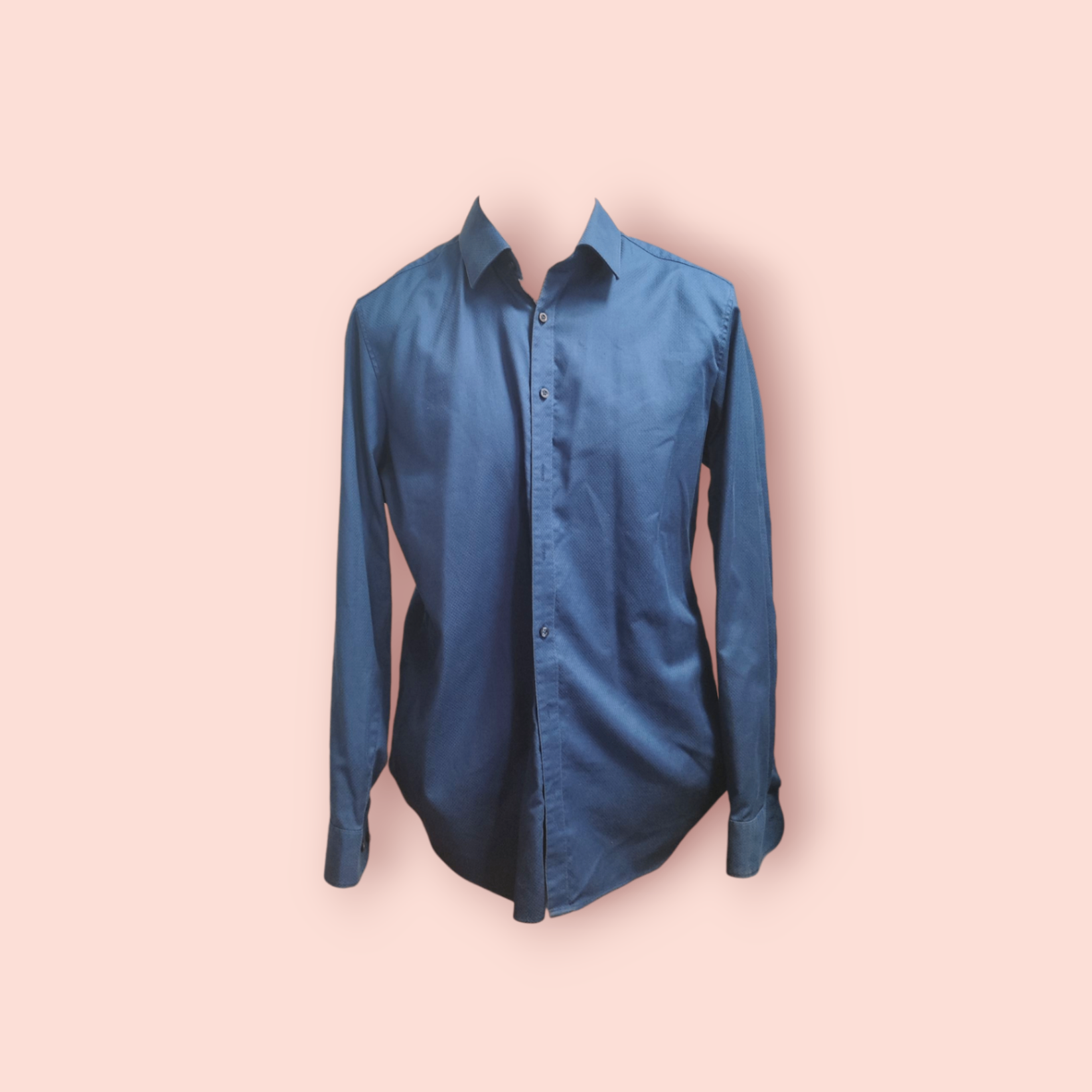 OLYMP Hemd 44 Dunkelblau