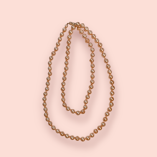 Perlenkette Goldfarben