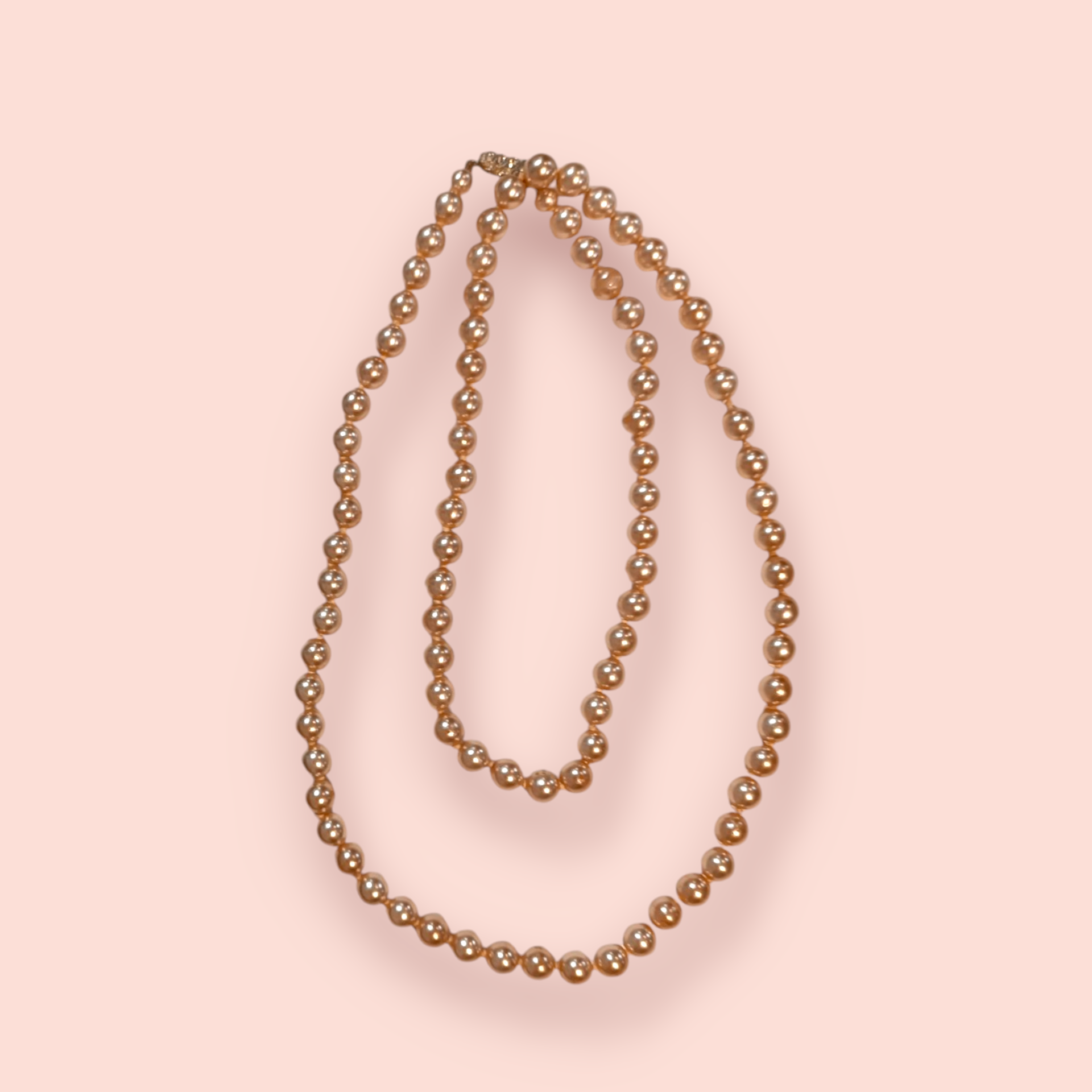 Perlenkette Goldfarben