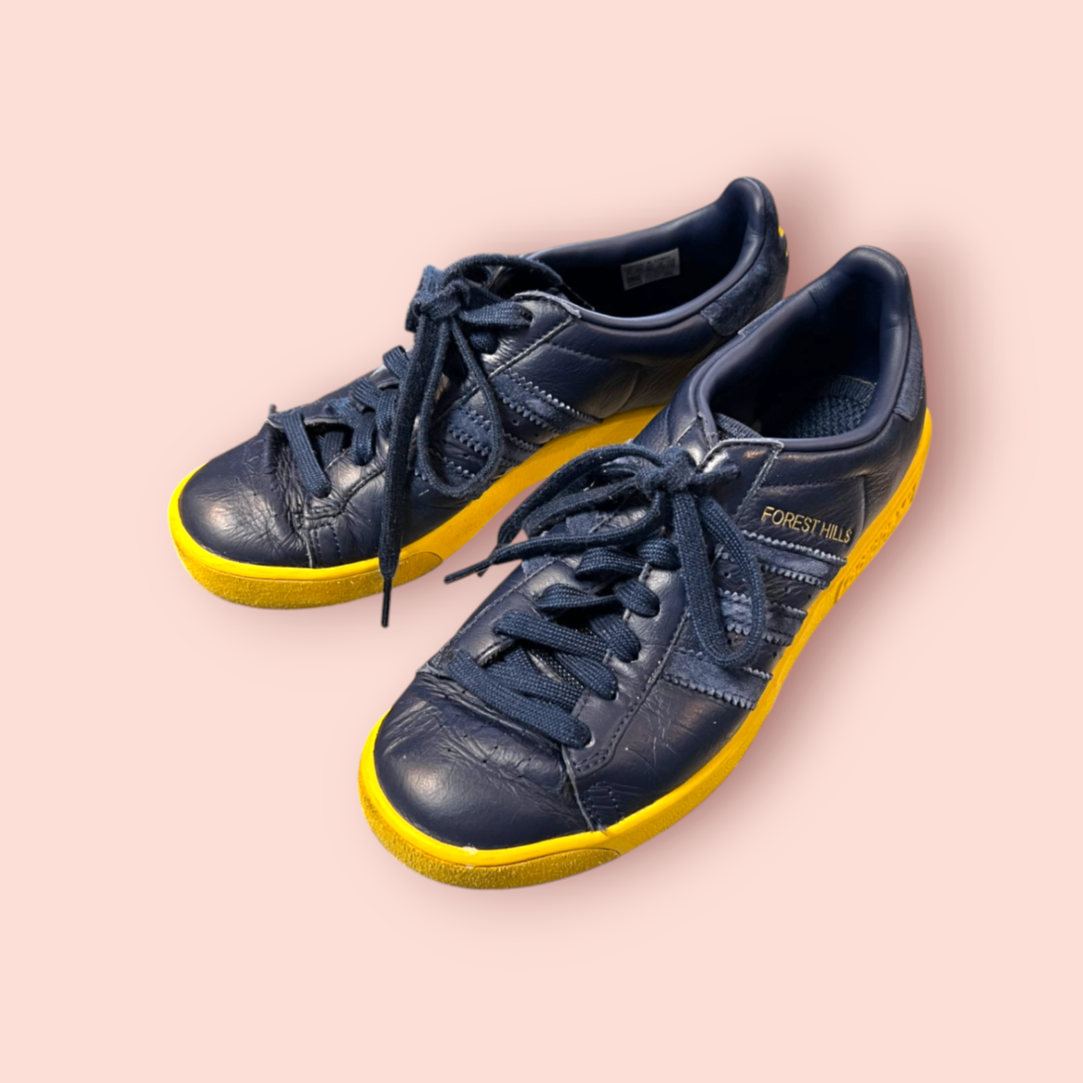 Adidas Sneaker 38-39 Navy und Gelb