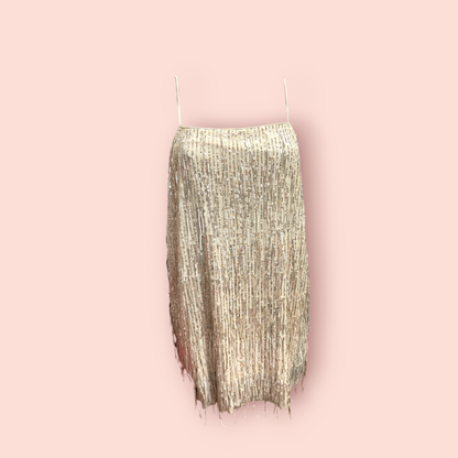 H&M Kleid M Gold