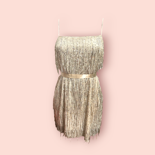 H&M Kleid M Gold