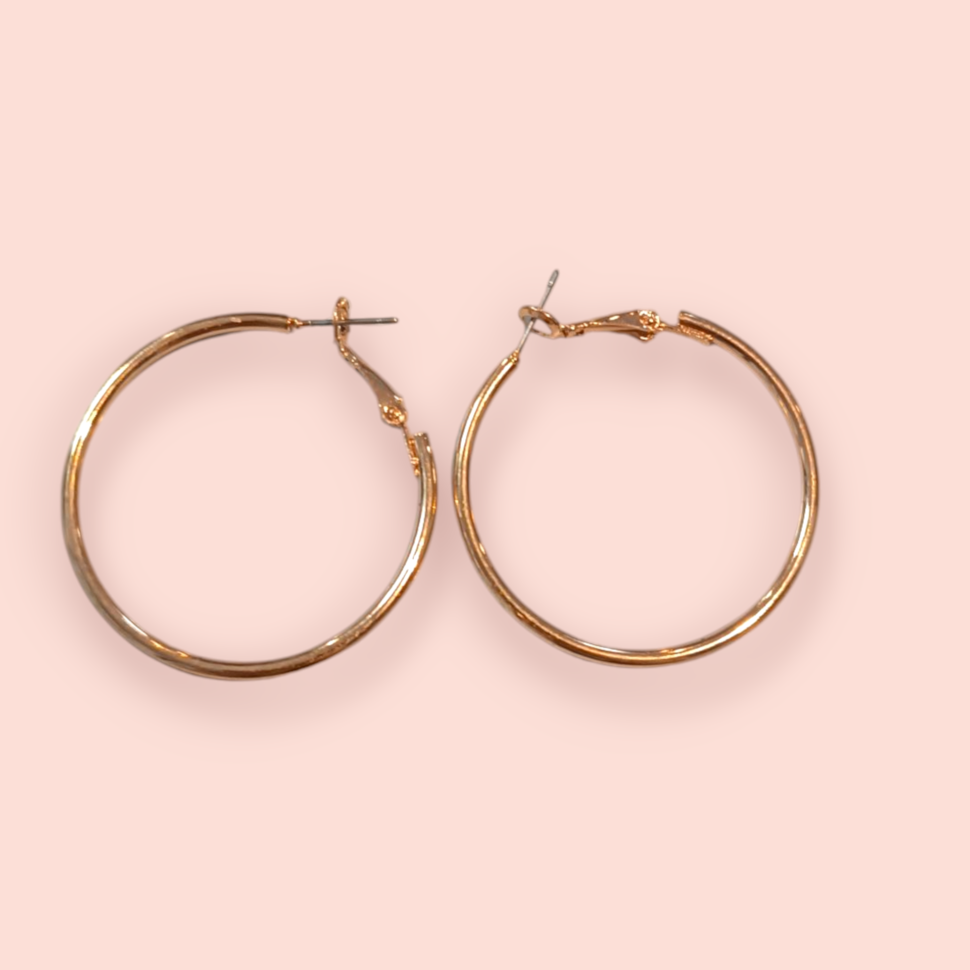 H&M Ohrringe Hoops Gold groß