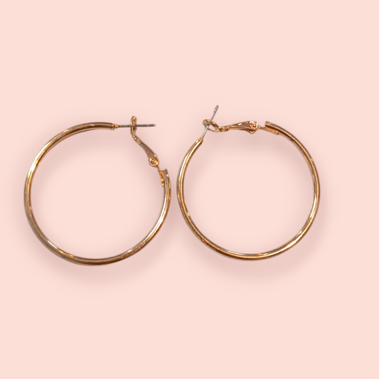 H&M Ohrringe Hoops Gold groß