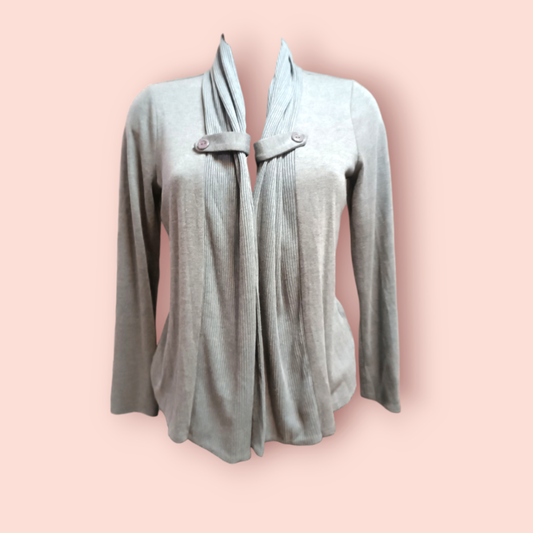 Dressbarn Cardigan M Grau