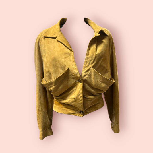 Mireille Granier Lederjacke S Ocker