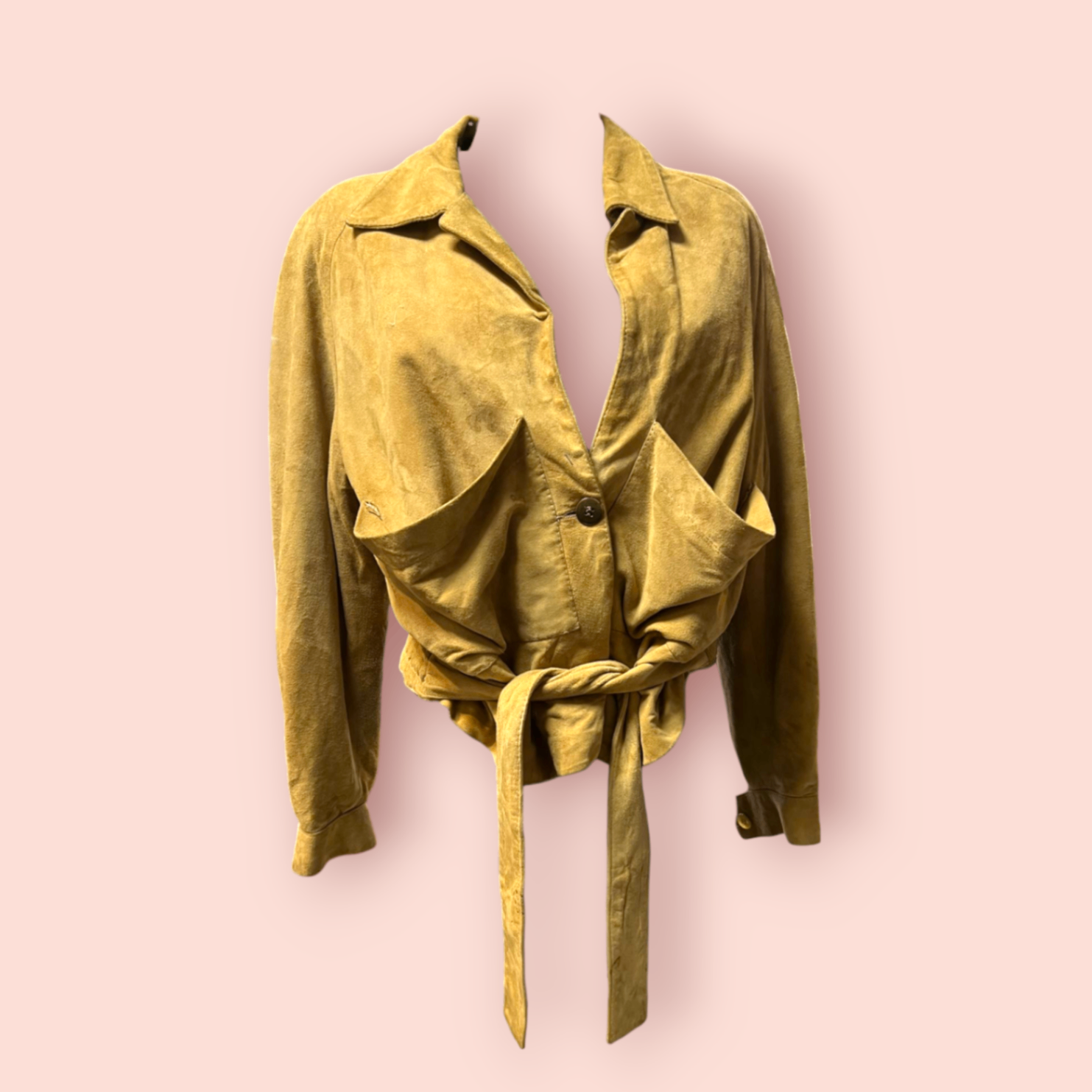 Mireille Granier Lederjacke S Ocker