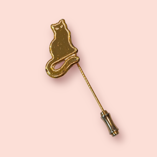 Anstecknadel Goldene Katze