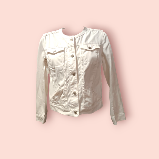 Stradivarius Jeansjacke M/L Weiß