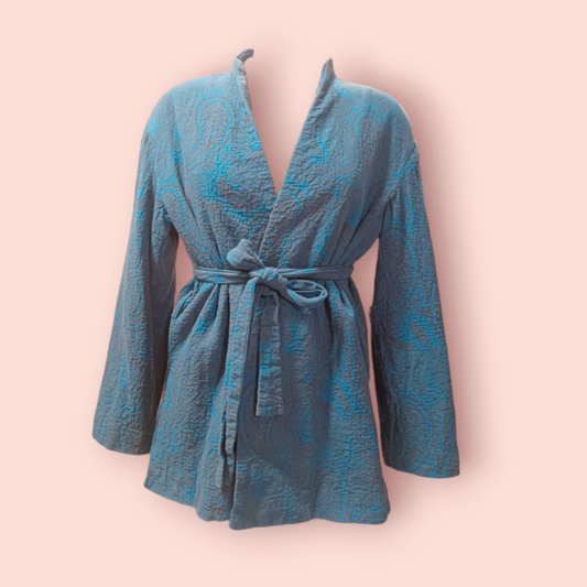 H&M Kimono M Blau