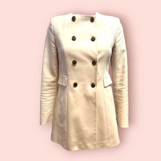 Zara Mantel S Elfenbein