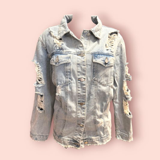 Shein Jeansjacke XS Hellblau