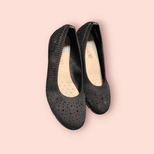 Caprice Spitzenschuhe 37 Schwarz mit Glitter