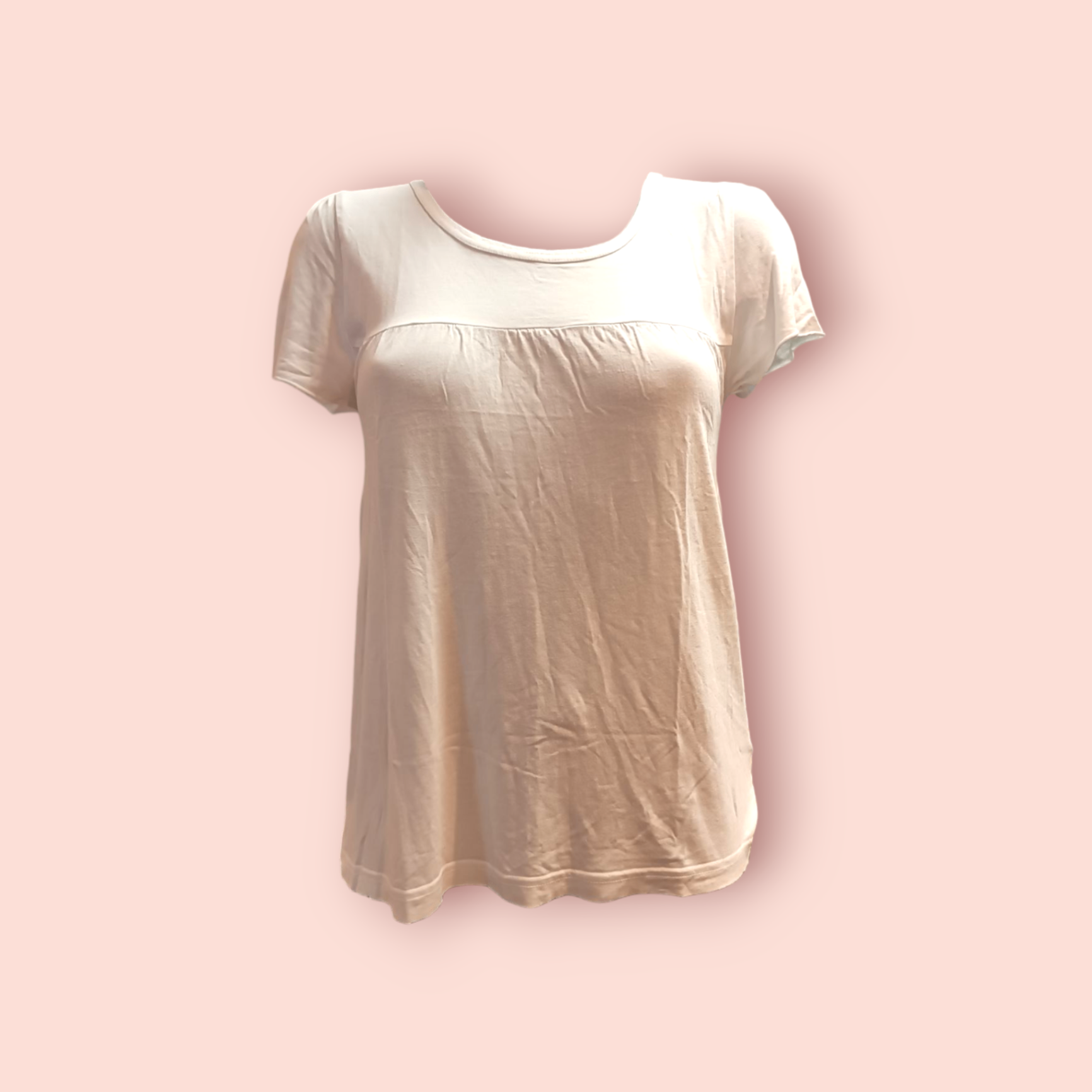 H&M T-Shirt lang S Weiß