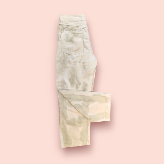 Pull & Bear Jeans S Weiß mit Wash-Effekt