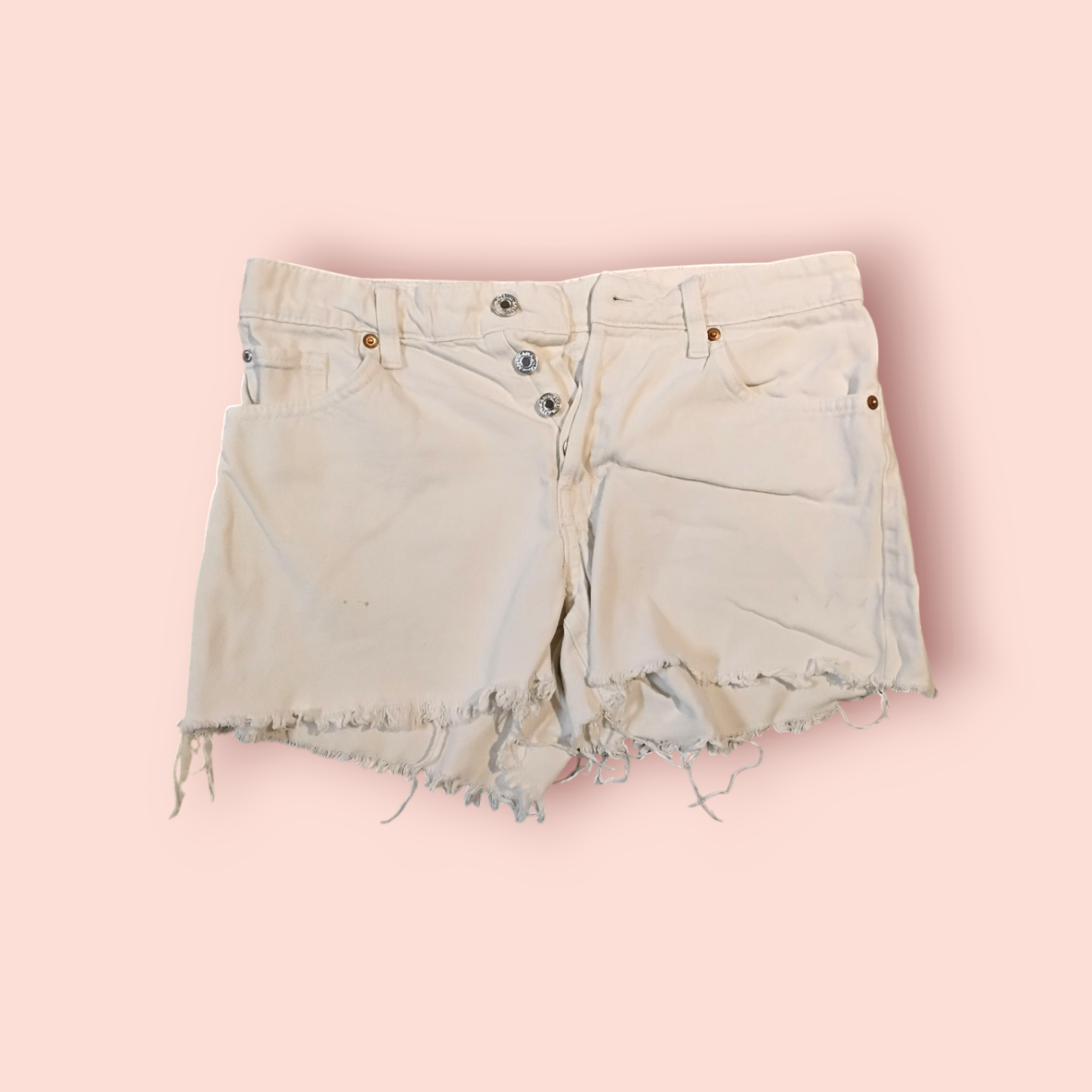& Denim Shorts XS Weiß