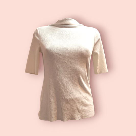 H&M T-Shirt 40 Elfenbein
