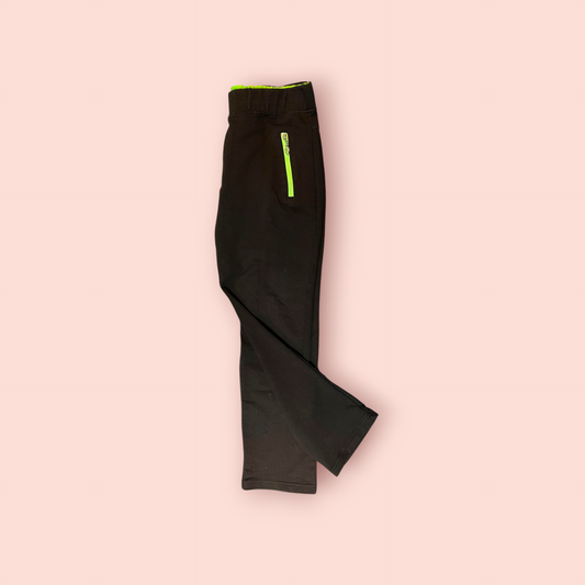 Hose M Schwarz mit neon-grüner Akzentuierung