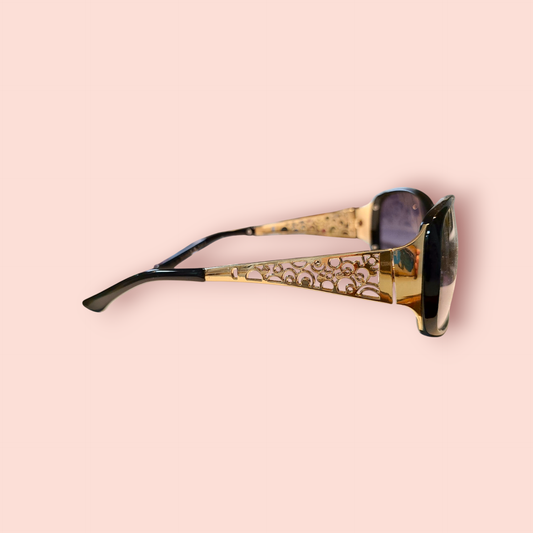 Bijou Brigitte Sonnenbrille Schwarz und Gold