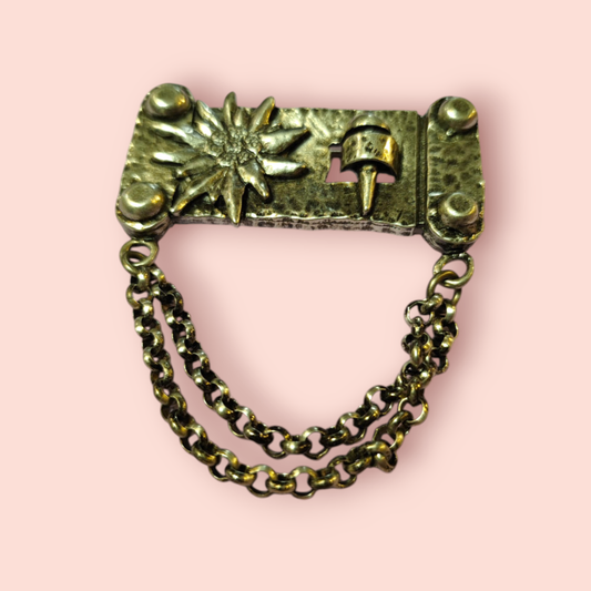 Trachten-Brosche Silber