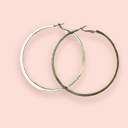 Ohrringe Silberne Hoops