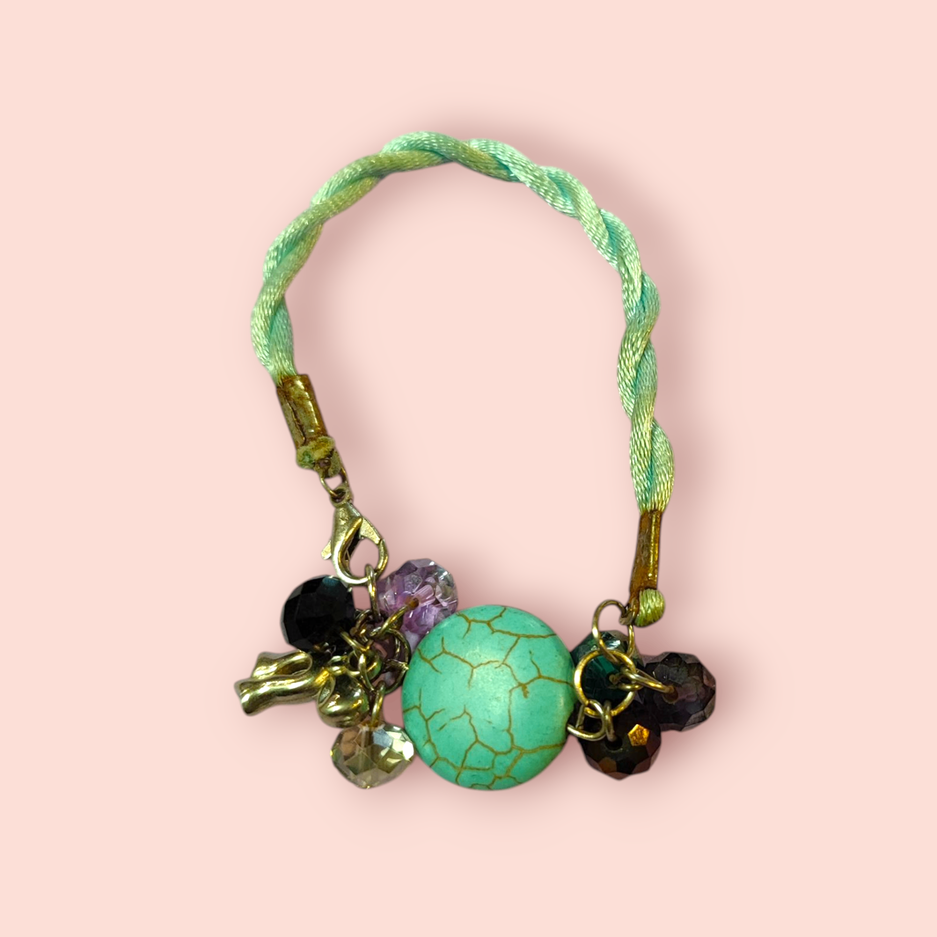 Armband Blau, Schwarz, Lila