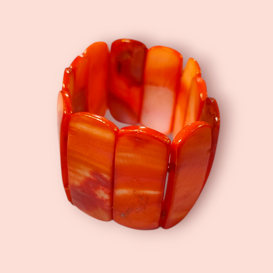 Armband Rote Marmorsteine