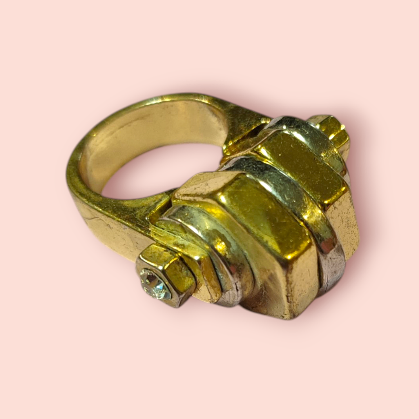 Ring Geometrische Figuren in Silber und Gold