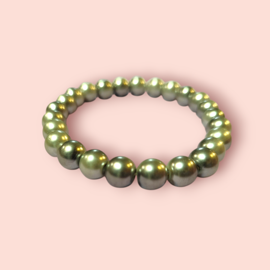 Armband Graue Perlen