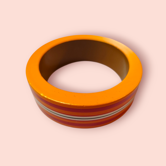 Armreif Orange, Rot, Weiß